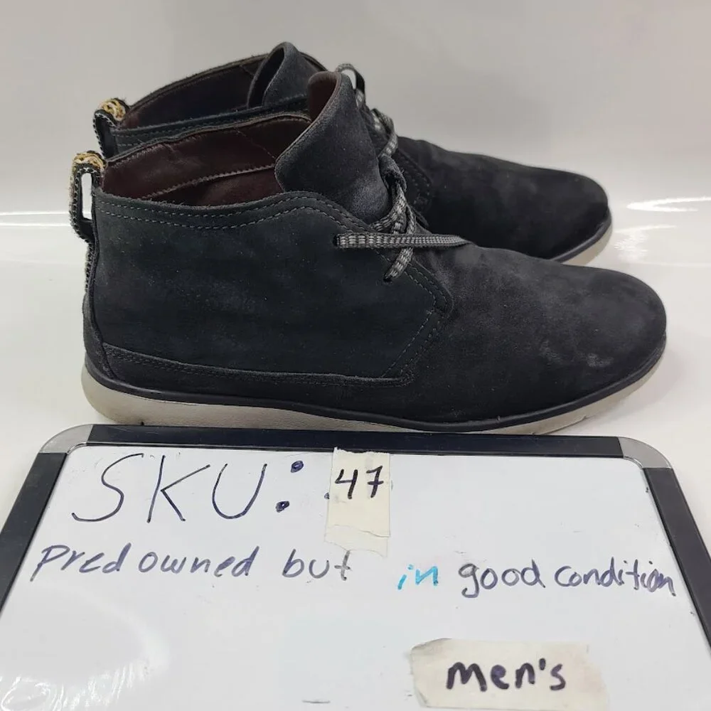 UGG‎ Men's Black Freamon 1094358 Suede Waterproof Ankle Chukka Boots Size 9